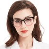 AEZUNI Oversize Square Reading Glasses for Women Oversized Trendy Large