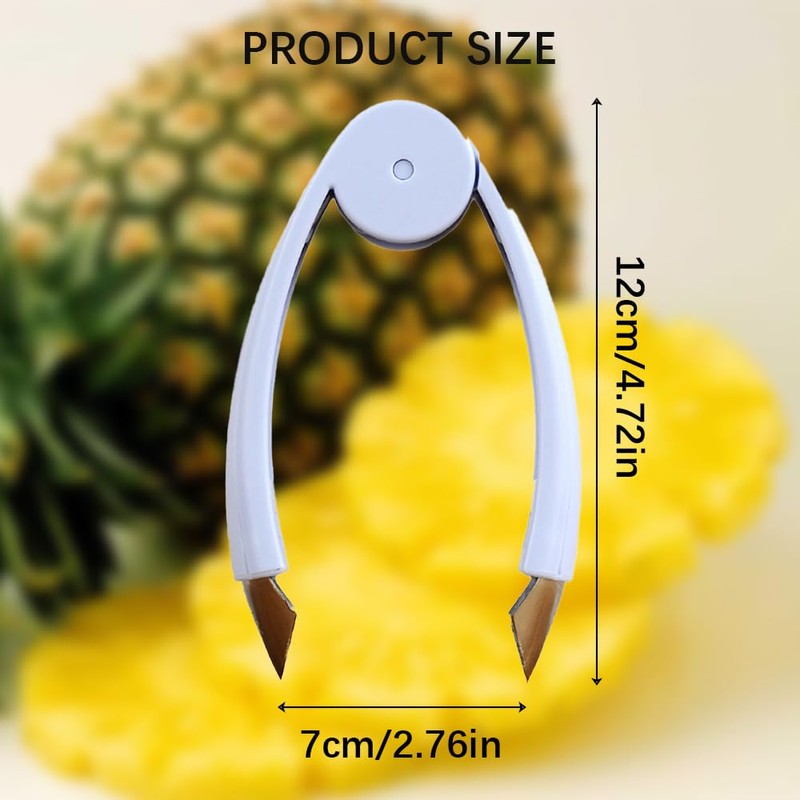 Pineapple Eye Remover,Multifunctional Stainless Steel Cutter and Fruit Corer,strawberry stem