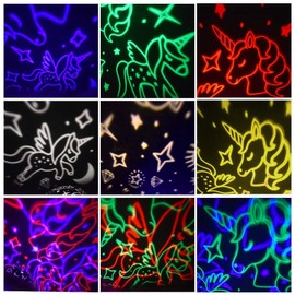 HONGID Unicorn Toys for 3-8 Year Old Girls,Star Projection Cute Kids Toys for 2-9 Year Old Girls 2 in 1 Popular Christmas Xmas Birthday Gifts for Girls Age 2-10 Year Old Toddler Girl,Girls Toys