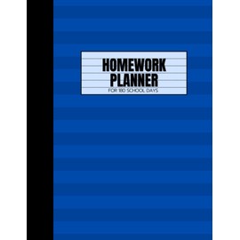 Simple Homework Planner — For 180 School Days (Undated): Daily Assignment Notebook and Tracker for Students