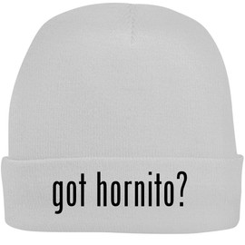 Shirt Me Up got Hornito? - A Nice Beanie Cap, White, OSFA