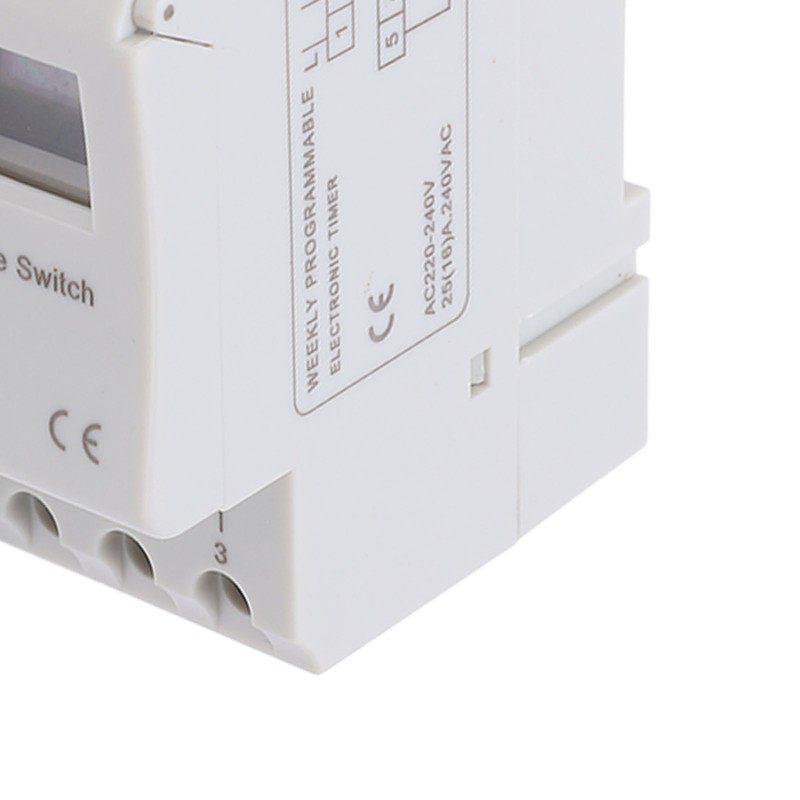 Digital Timer Switch LCD Programmable Weekly Rail Time Relay AC220‑240V