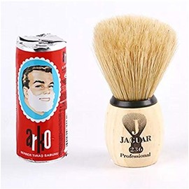 Jaguar Shaving Brush + Arko Shaving Soap Stick 75g Hand Made Boar Bristle Shaving Set Kit Gift