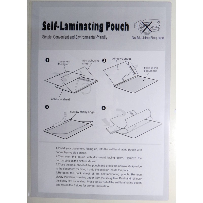 Hartwii Name Card/ID Card Size 66x98mm Cold Self Seal Self