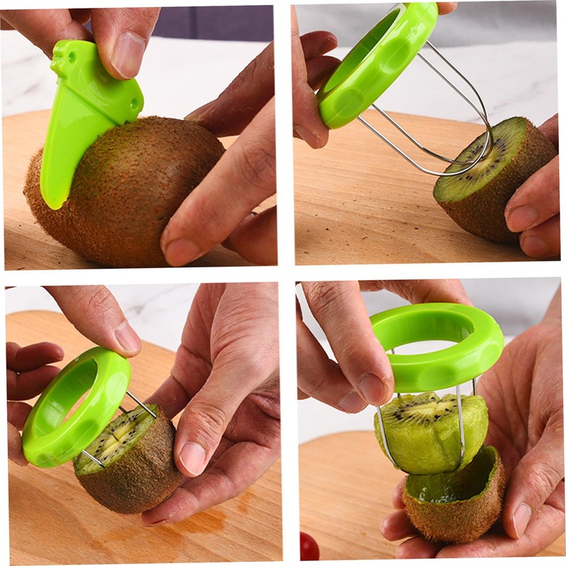 Fruit Cutter Peelers for Kitchen Kiwi Fruit Peeler 2-in-1 Kiwi