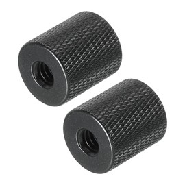 PATIKIL 2 Pack Microphone Tripod Adapter 1/4 to M6 Socket Camera Screw Thread Adapter for Microphone Tripod Stand Black