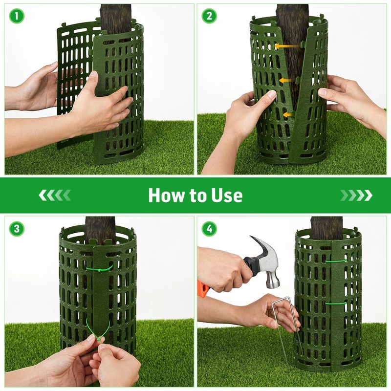 20PCS Plant and Tree Guard Protector, Tree Trunk Protector Around