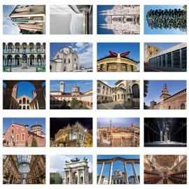 xtvinvm Milan Italy Europe Travel Postcards from Around the World Vintage Postcard Pack for Mailing Business Christmas Holiday Birthday Postcards with Mailing Side Set of 20