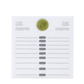Weimob False Eyelashes Holder Stand with Scale Jade Stone and Gel Position Colour: White
