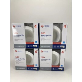 Lithonia Lighting  4 " White Recessed Integrated Baffle LED Light Kit LOT of 4