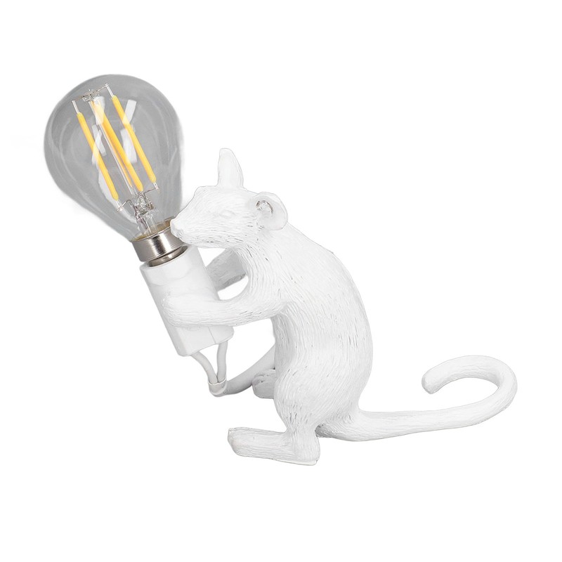 Modern Resin Mouse Lamp E12 Creative Desktop Decoration Animal Lamp
