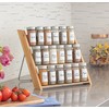 Orii 18 Jar Bamboo Compact Spice Organizer for Countertop and