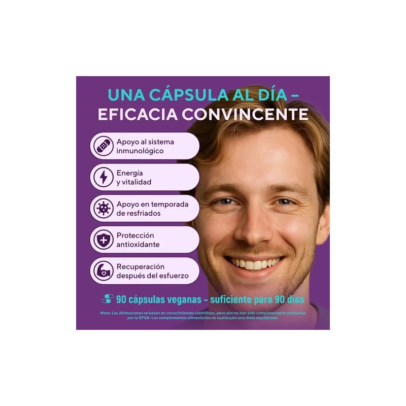 Vitamina Jengibre Suplint Inmunidad Energía Cápsulas Veganas