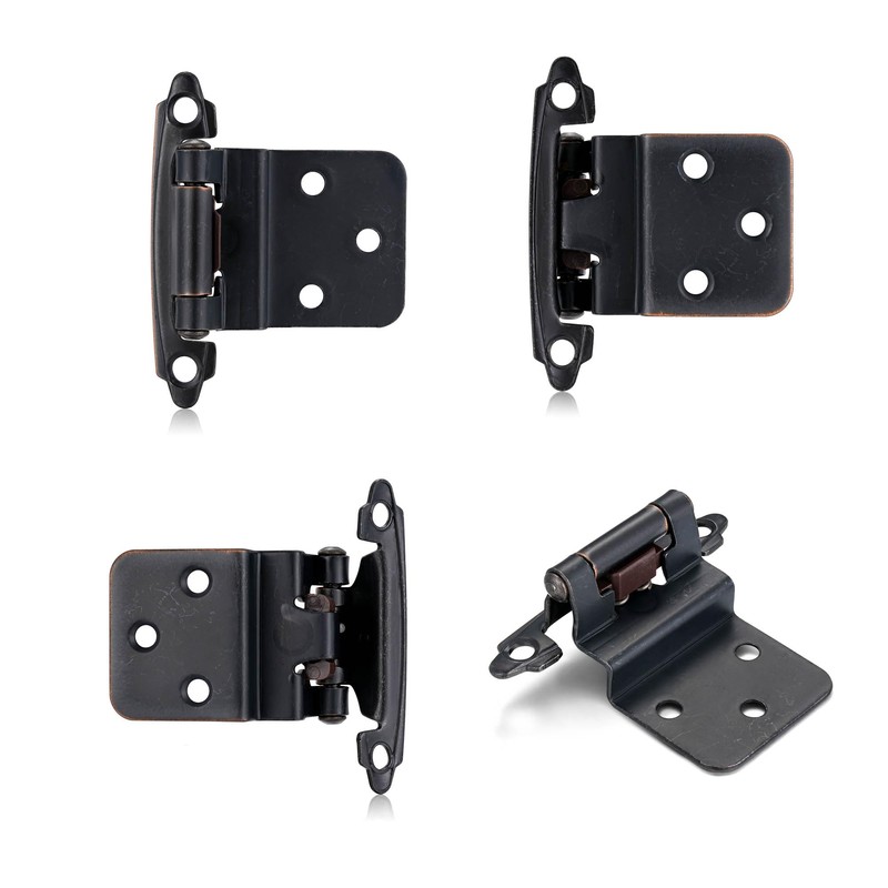 Vallecloud 4 Pack (2 Pair) 3/8" Inset Oil Rubbed Bronze