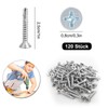 Pack of 120 4.8 x 25 mm Sheet Metal Self