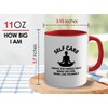 Flairy Land Meditation 2Tone Mug 11oz Red -Self Care Doing
