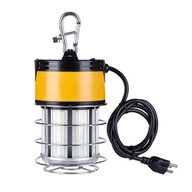 JC-LGL 60W LED Temporary Work Lights - Construction Lighting Temp High Bay Fixture, Hanging Temporary Work Lights for Workshop Jobsite