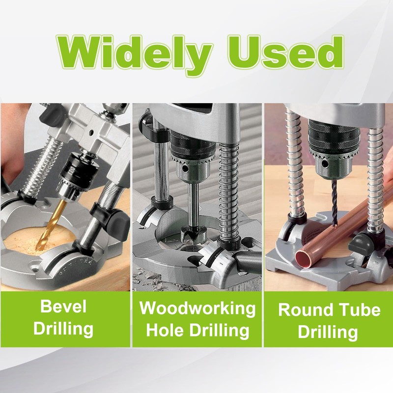 CertBuy Portable Drill Press for Hand Drill, Adjustable Multi-Angle For