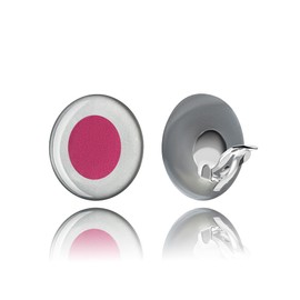 Classic Round Clip Earrings - Clip-On Earrings Without Pierced Earrings; Every Day Gifts Love for Women (Pink)