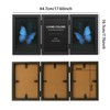 YHIOOWLI 5x7 Picture Frame Hinged, Triple Picture Frames Fold, Wood