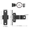 Insaga Gate Hinges Heavy Duty Carbon Steel Chain Link Fence