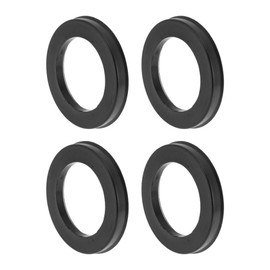 INFINAUTO 87.1mm to 59.1mm Car Wheel Hub Centric Rings Black Polycarbonate Wheels Center Shaft Shock Absorbing Hubrings 4 Pcs