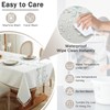 JIALE Table Cloth Rectangle Table, Heavy Duty Cotton Linen Waterproof