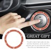 Gasedin Gasedin 2 PCS Car Engine Start Stop Decoration Ring,