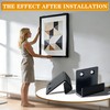 Alise Black Tile Display Wall Hanger Fastenerr,Stainless Steel Wall Mount