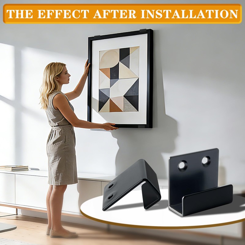 Alise Black Tile Display Wall Hanger Fastenerr,Stainless Steel Wall Mount