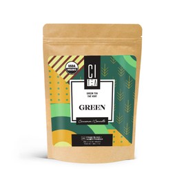 Green Tea with Cinnamon, Iced Tea/Hot Tea, Organic Green Tea in Pyramid Tea Bags - 24 Tea Bags x 2g - Citea