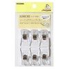 KIYOHARA SUN60-103 Sankoko Sewing Clips, Large, Clear, 6 Pieces