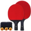 Table Tennis Racket, Beginner, Intermediate, Shake, Carbon Case, Pen, Double-Sided,