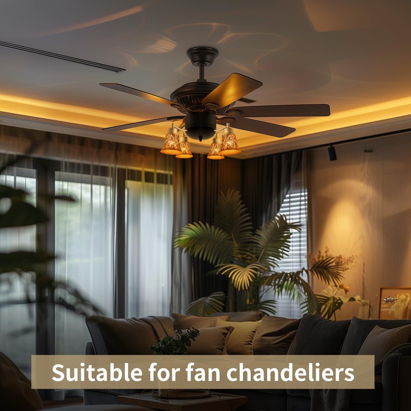 Pendant Light Shades, 4 Pack Ceiling Fan Light Shade Replacements
