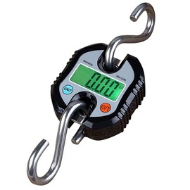 Lumbor37 Báscula de Suspensión Digital Báscula de Grúa Pesada Portátil 150 kg 300 lb 2 Batería AAA (Incluida) Negro