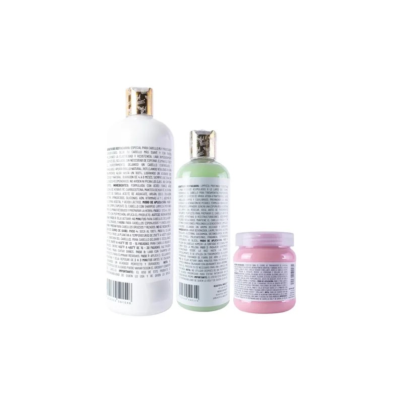 Kit Taninoplastia Silver1l, Sellador 250ml, Shampoo Lp 500ml