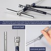 JIOGOWISE 10PCS Metric 3-Way T-type Hex Wrench Set,T-handle Sliding Top