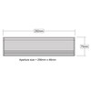 STORMGUARD 06SR0310000CH Internal Metal Letter Box Brush Cover with Flap-Chrome,