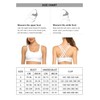 RELLECIGA Women's White Strappy Padded Sports Bra Yoga Bra Tops
