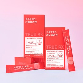TrueRX (현대홈쇼핑)트루알엑스 리치 콜라겐 3박스 42포 6주분 (True Home Shopping) TruRx Rich Collagen 3 Boxes 42 Packs 6 Weeks Supply