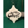 Handmade Christ Ornament With Nativity Scene Christmas Tree Arabesque Tile