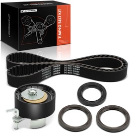A-Premium Engine Timing Belt Kit with Tensioner & Seals Compatible with Ford Escape 2013-2020, Fiesta 2014-2019, Transit Connect 2014-2016, Fusion 2013-2020, DOHC Turbocharged, L4 1.5L 1.6L