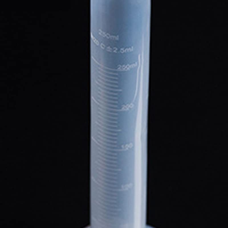 Clear PP Scaled Measuring Cylinder 250ml, and Alkali Resistant, Easy