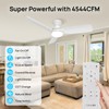 Consciot Ceiling Fan, Ceiling Fan With Lights Remote Control, 44