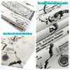 LOONELO World Map Cotton Linen Tablecloth,Antique Map Printed Tablecloth,Washable Retro