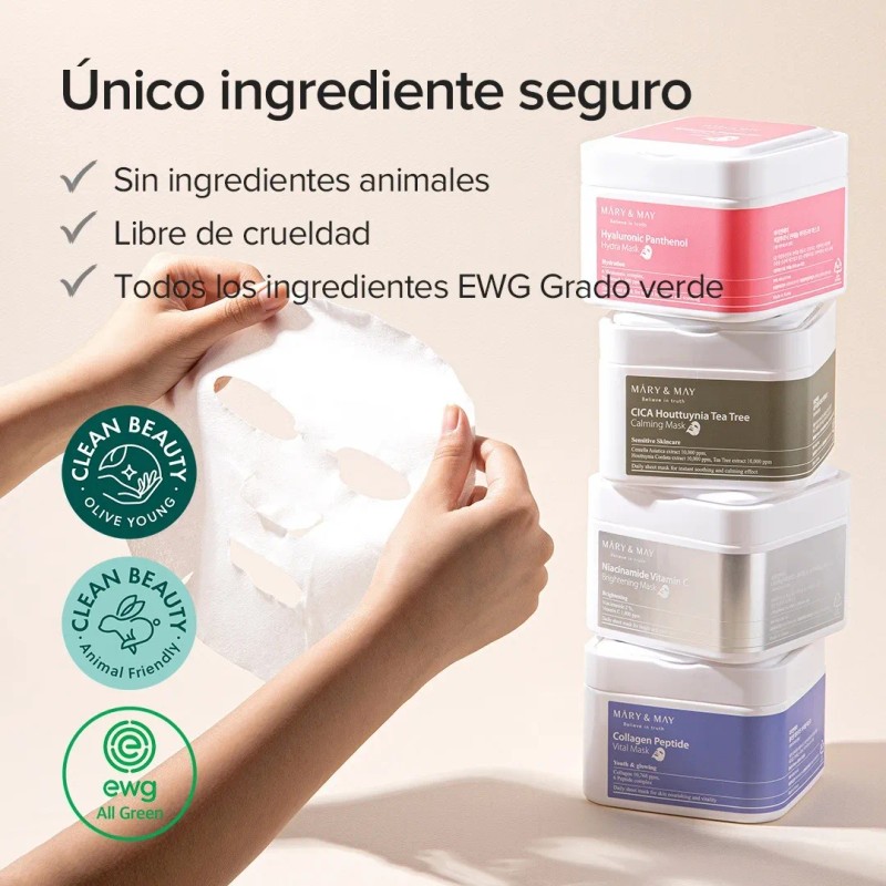 Mary May Mascara Vital Peptido Colageno 30ea Dispens