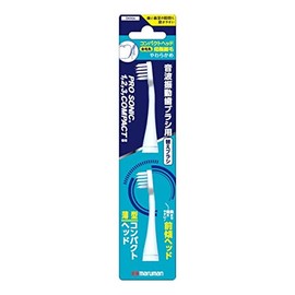 Maruman Prosonic Compact Replacement Brush for Sonic Vibration Toothbrushes, Pack of 2 x 4