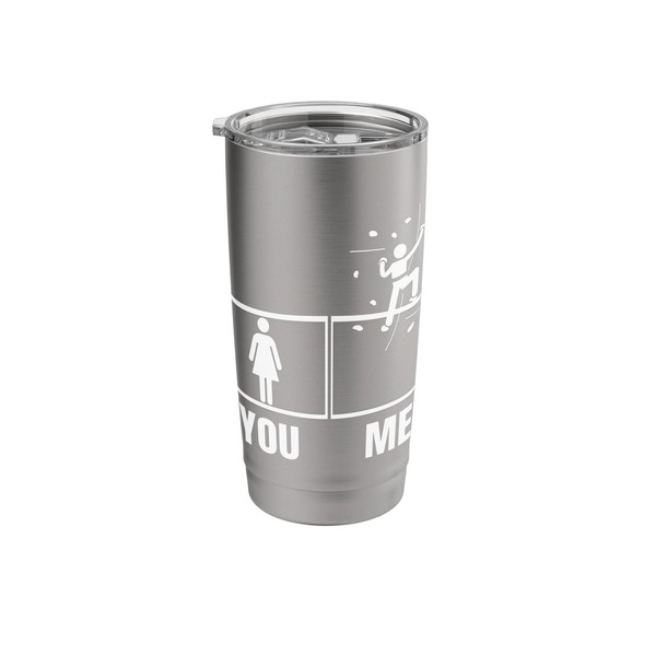 Wall Climbing Proud Funny Women Bouldering Stainless Steel Insulated Tumbler