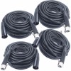 MCSPROAUDIO 4pack 50 foot feet xlr male to female shielded