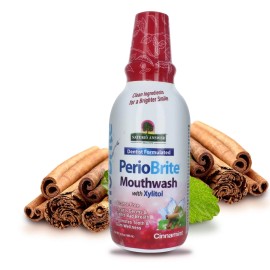 Nature's Answer Periobrite Cinnamint Mouthwash 2 Pack Fluoride Free Dental He...